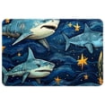 thumbnail image 1 of Shark Non-Slip Polyester Indoor Office Rugs Area Rug Machine Washable Floor Mat, 1 of 6