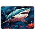 thumbnail image 1 of Shark Non-Slip Polyester Office Rug, Machine Washable Chair Rug - for Office Spaces, 1 of 6