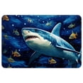 thumbnail image 1 of Shark Non-Slip Polyester Office Rugs: Machine Washable Game Mat and Door Carpet, 1 of 6