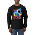 thumbnail image 1 of Shark Ocean Wild Predator Mens Long Sleeve Shirt, Black, Small, 1 of 3