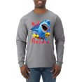 thumbnail image 1 of Shark Ocean Wild Predator Mens Long Sleeve Shirt, Heather Grey, 3XL, 1 of 3