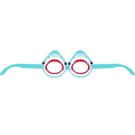 Shark Paper Eyeglasses by Way to Celebrate, 8 Count