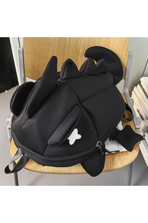 Shark Pattern Backpack, Lightweight Nylon Daypack, Adjustable Casual Rucksack, Water Repellent School Bag, Trendy Travel Knapsack for Back to School, Outdoor Sports and Campus Daily Wear
