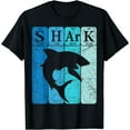 thumbnail image 1 of Shark Periodic Table Elements Retro Shark Selachimorphaphile T-Shirt, 1 of 6