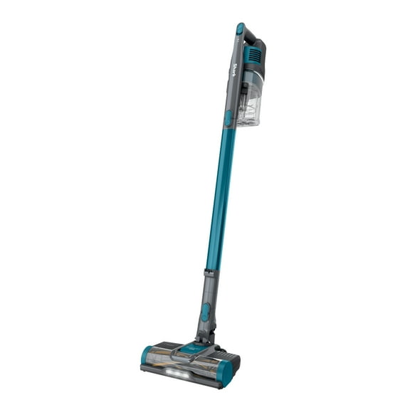 Shark Pet Pro Cordless Stick Vacuum, Carpet & Hardfloors, PowerFins Self-Cleaning Brushroll, Detachable Handvac, XL Dust Cup, 40 Mins Run Time, IZ240 Teal