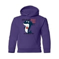 thumbnail image 1 of Shark Playing Basketball Hoodie Juniors -Image by Shutterstock,  x-Large, 1 of 4