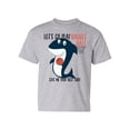 thumbnail image 1 of Shark Playing Basketball T-Shirt Juniors -Image by Shutterstock,  x-Small, 1 of 4