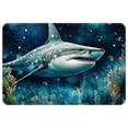 thumbnail image 1 of Shark Polyester Chair Rug Mat, Non-Slip and Machine Washable Area Rugs, 1 of 6