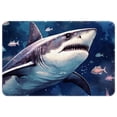 thumbnail image 1 of Shark Polyester Door Rugs - Non-Slip Floor Rugs - Machine Washable Area Rugs, 1 of 6