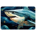 thumbnail image 1 of Shark Polyester Non-Slip Machine Washable Door Rug Game Mat Door Mats, 1 of 6