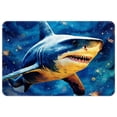 thumbnail image 1 of Shark Polyester, Non-Slip, Machine Washable Outdoor Carpet Floor Rug for Door - 3x5 Feet, 1 of 1