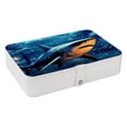 thumbnail image 1 of Shark Portable PU Leather Earring Holder with Removable Compartment - Includes Bracelet Holder, Necklace Organizer, Jewelry Organizer, 1 of 6