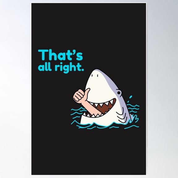 Shark Poster Wall Art, Modern Wall Decor For Living Room Bedroom, 8x12 UNFRAMED