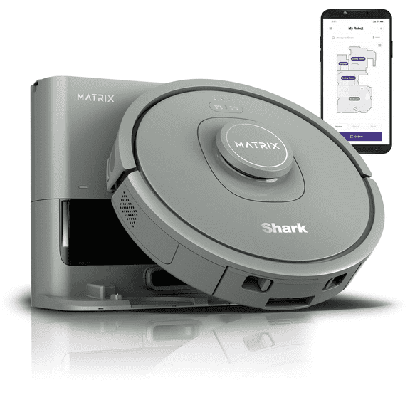 Shark RV2300S Matrix Self-Empty Robot Vacuum with No Spots Missed on Carpets & Hard Floors