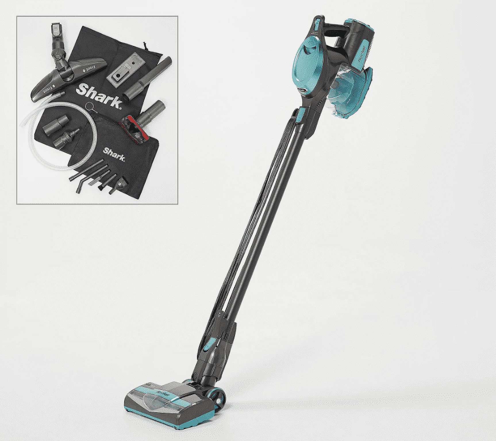 Shark Rocket UltraLight Stick Vacuum with AccessoriesAqua