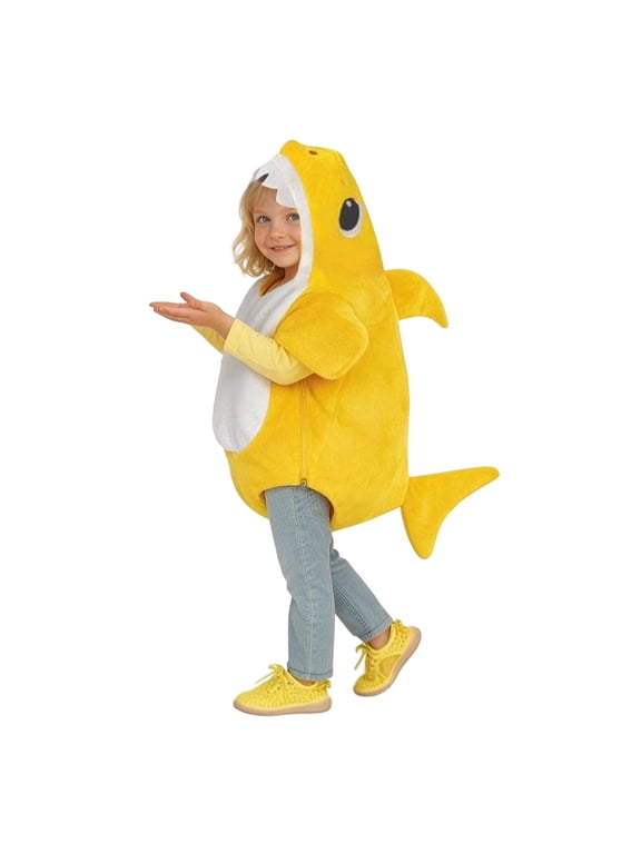 Shark Romper for Little Boy Hooded Plush For Kids Animal Outfit Casual One Piece Outfits Size 5-6T