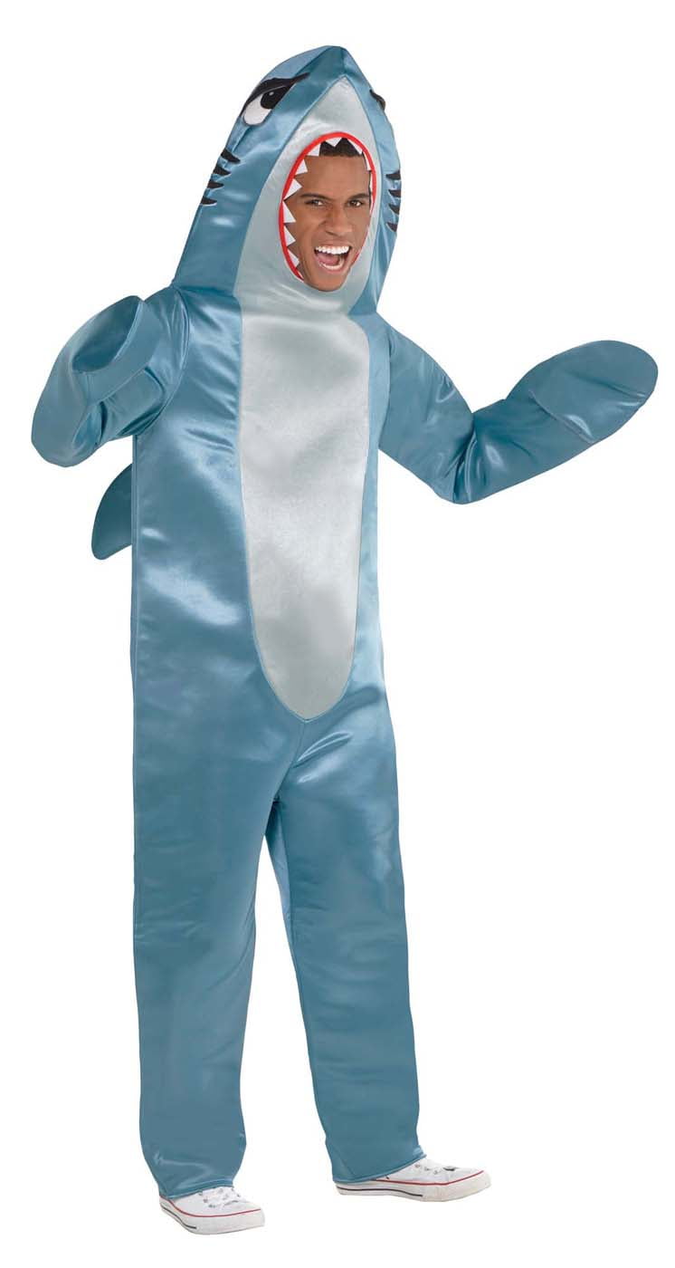 Shark Scare Mens Adult Killer Sea Animal Halloween Costume-XXL ...