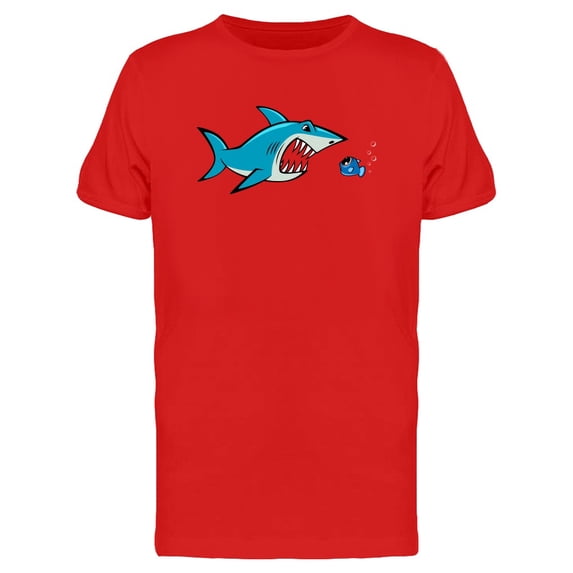 Shark Scaring Tiny Fish Tee Men's -Image by Shutterstock