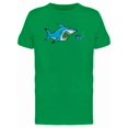 thumbnail image 1 of Shark Scaring Tiny Fish Tee Men's -Image by Shutterstock, 1 of 1