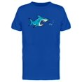thumbnail image 1 of Shark Scaring Tiny Fish Tee Men's -Image by Shutterstock, 1 of 1