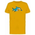 thumbnail image 1 of Shark Scaring Tiny Fish Tee Men's -Image by Shutterstock, 1 of 1