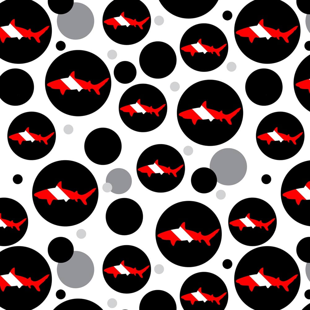 Scuba Diver Gift Wrap Paper - Diving Flag Design Wrapping Paper Roll 30x72 Inches