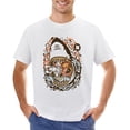 thumbnail image 1 of Shark Seafood Men’s T-Shirt 100% Cotton Casual Short Sleeve Tops Gift Tee White XL, 1 of 2