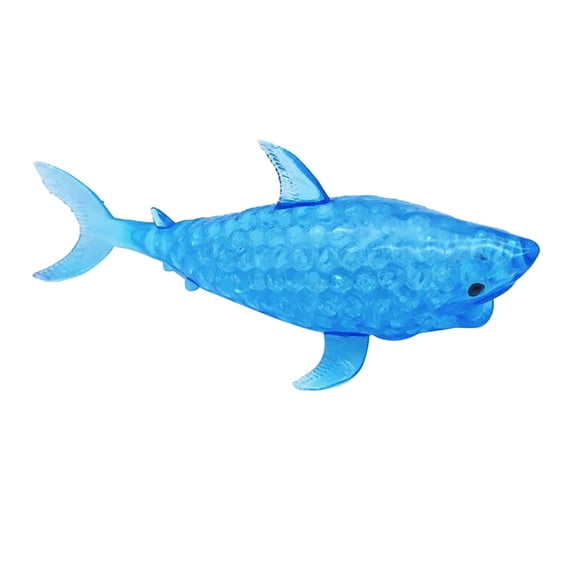 Shark Shape Squishy Stress Ball – Soft Spongy Bead Filled Sensory Fidget, Slow Rising Decompression Ball for Office Desk Home