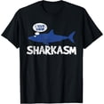 thumbnail image 1 of Shark Sharkasm Marine Biology Funny Vintage Gift T-Shirt, 1 of 4
