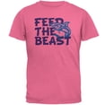 thumbnail image 1 of Shark Sharks Feed the Beast Mens T Shirt Azalea 2XL, 1 of 1