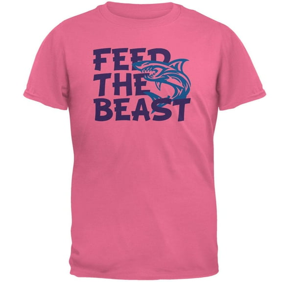 Shark Sharks Feed the Beast Mens T Shirt Azalea SM