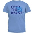 thumbnail image 1 of Shark Sharks Feed the Beast Mens T Shirt Carolina Blue 2XL, 1 of 1