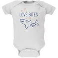thumbnail image 1 of Shark Sharks Love Bites Soft Baby One Piece White 3-6 M, 1 of 1