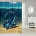 Shark Shower Curtain With Hooks Hammerhead Shark Waterproof Shower