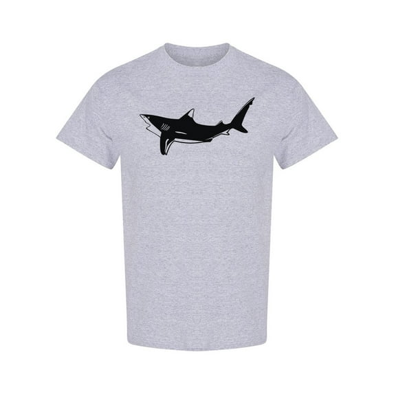 Shark Silhouette Design T-Shirt Men -Image by Shutterstock, Male Large