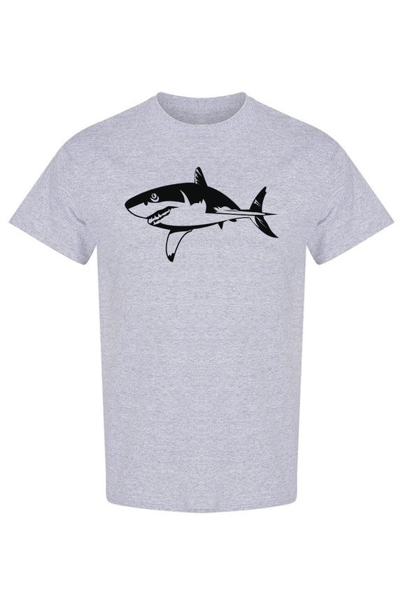Shark Silhouette T-Shirt Men -Image by Shutterstock, Male Large
