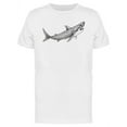 thumbnail image 1 of Shark Sketch Design T-Shirt Men -Image by Shutterstock, Male XX-Large, 1 of 2