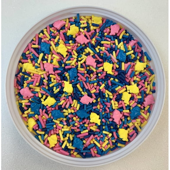 Shark So Bright Baby Mix Confetti Sprinkles Cake, Cookie, Donut, Cake Pop Toppings, 6 oz.