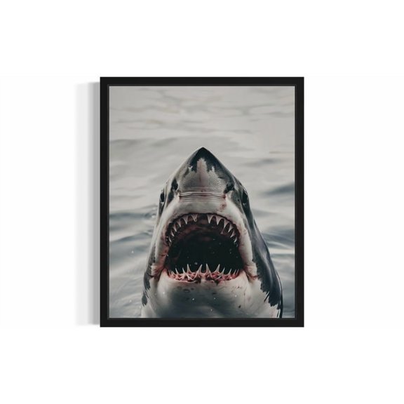 Shark Species Educational Infographic Marine Biology Wall Art 8x12 UNFRAMED