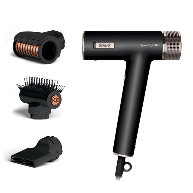Shark SpeedStyle Pro High-Velocity Hair Dryer, Scalp Shield, Lightweight Ionic, No Heat Damage, HD731 Black