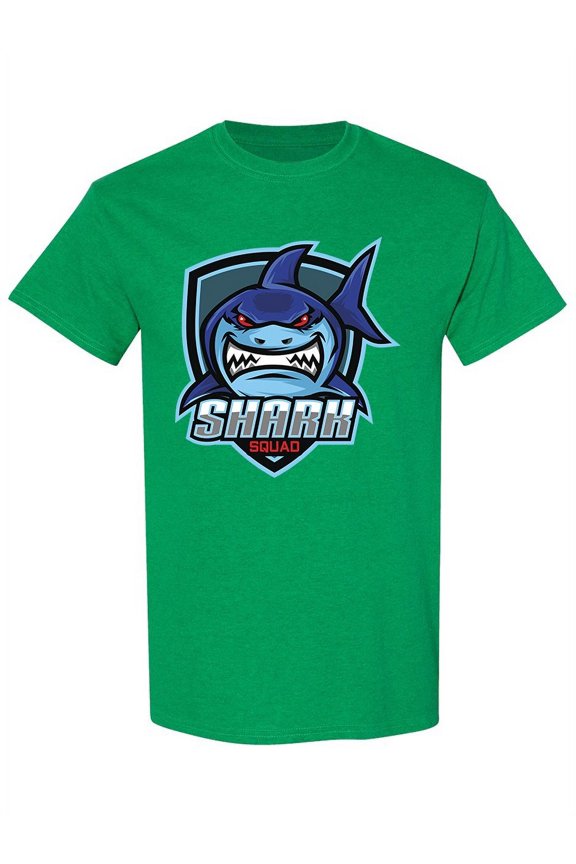 Shark Sport Mascot Design T-Shirt Men -Image by Shutterstock, Male Small