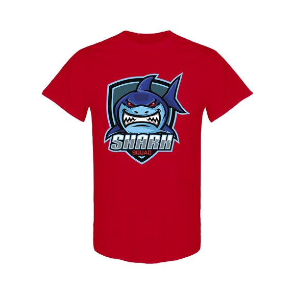 Shark Sport Mascot Design T-Shirt Men -Image by Shutterstock, Male x-Large
