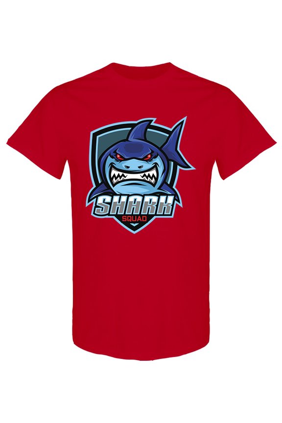 Shark Sport Mascot Design T-Shirt Men -Image by Shutterstock, Male x-Large