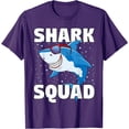 thumbnail image 1 of Shark Squad Birthday Party Softstyle Unisex T-Shirt,Purple Color,Size 3T, 1 of 5