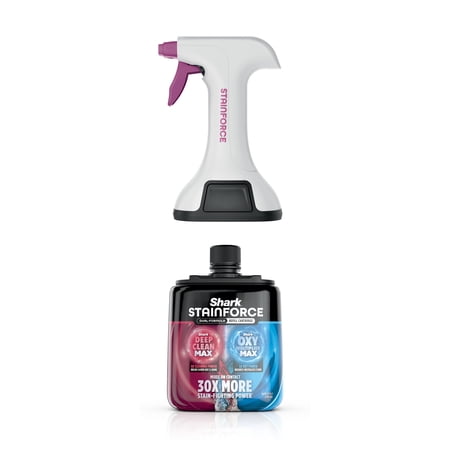 Shark StainForce Stain & Odor Remover Refill Cartridge with Reusable Spray Head, Pet-Safe Dual-Formula Cleaner, 16.9 fl oz, HXCM500S