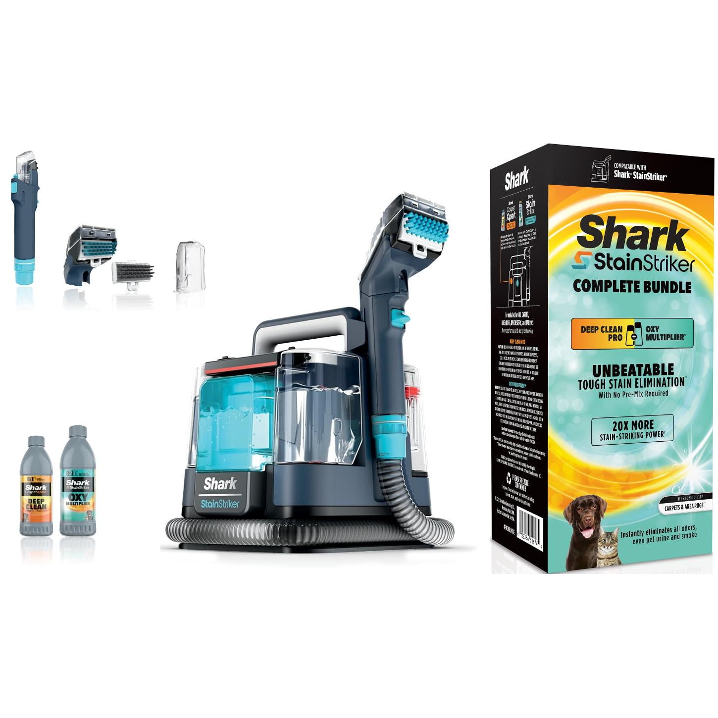 Shark StainStriker Portable Carpet & Upholstery Cleaner, Spot, Stain and Odor Eliminator, PX200