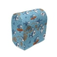 thumbnail image 1 of Shark Stand Mixer Cover, Underwater Fantasy World with Funny Fish Characters Cheerful Mascots, Kitchen Appliance Organizer Bag Cover with Pockets, 5 Quarts, Blue White Orange, by Ambesonne, 1 of 4