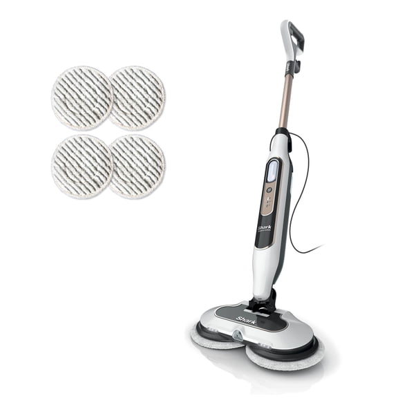 Shark Steam & Scrub Steam Mop, 3 Steam Modes and LED Headlights, White S8201