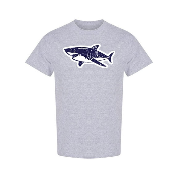 Shark Sticker Design T-Shirt Men -Image by Shutterstock, Male x-Large