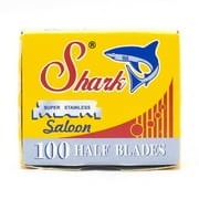 Shark Straight Edge Half Razor Blades 100ct Box - Pack of 10 (1000pcs)